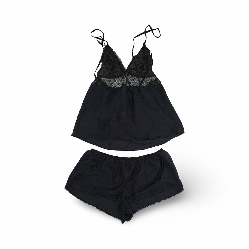 Victoria's Secret Silk & Lace Lingerie Set - Size Medium